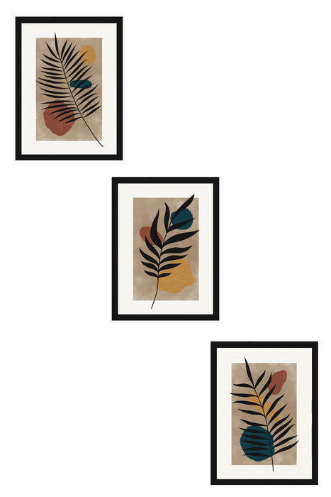 Wallity Huhu483S Pintura Decorativa en MDF con Marco (3 Piezas) 50 x 70 cm Wallity Huhu483S Pintura Decorativa en MDF con Marco (3 Piezas) 50 x 70 cm